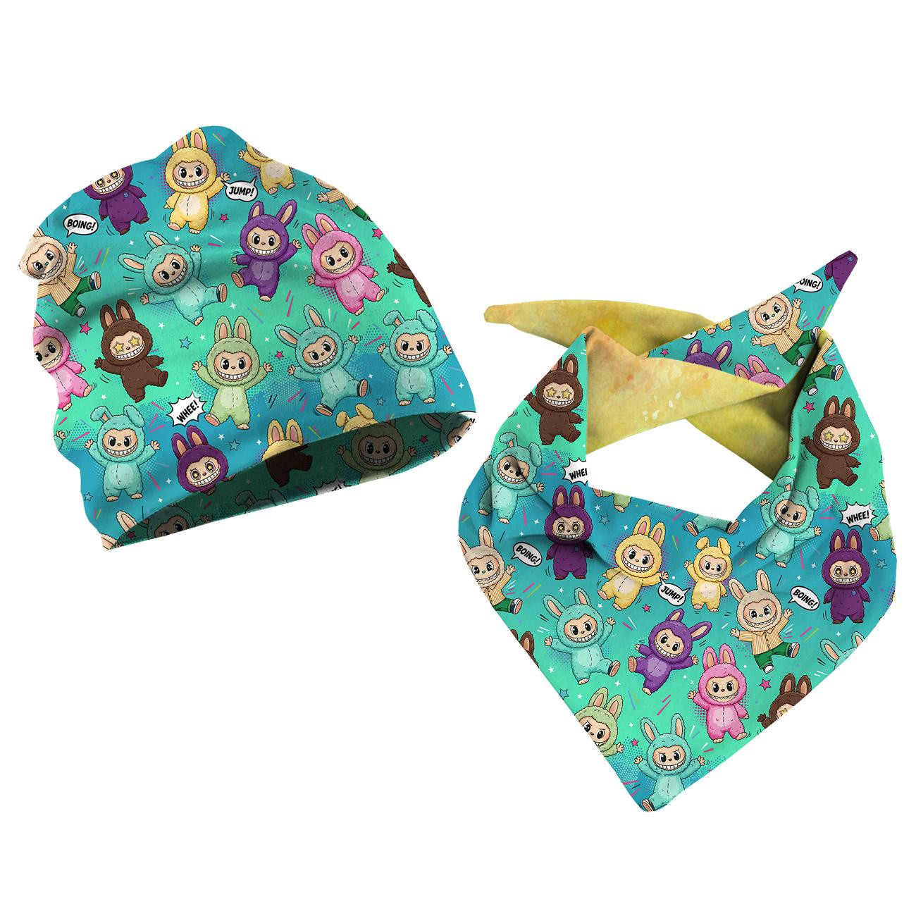 KID'S CAP AND SCARF (CLASSIC) - CREEPY CUTE WZ.3 - sewing set