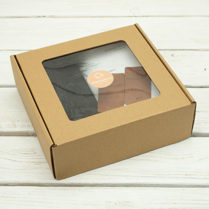 BLACK / fox - Cap and loop creative sewing set