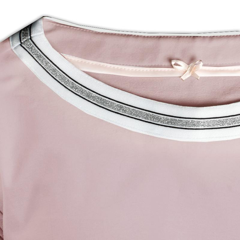 Women’s blouse with transfer rhinestones "KELLY" - rose quartz S-M - sewing set