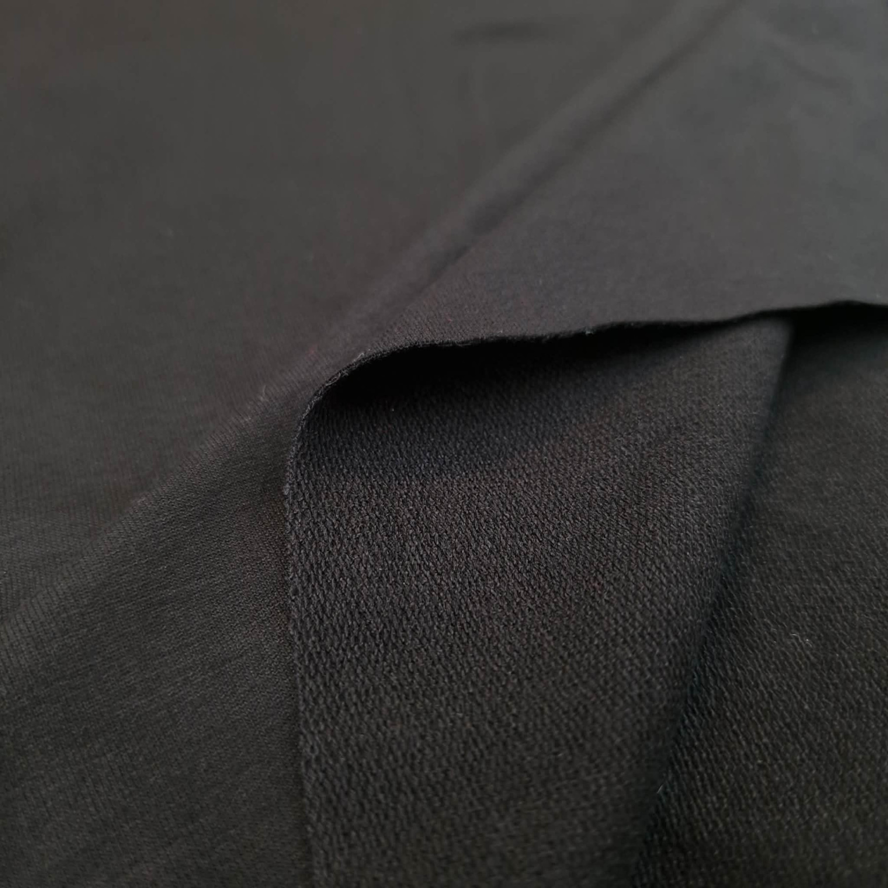 Viscose French Terry - BLACK D-16