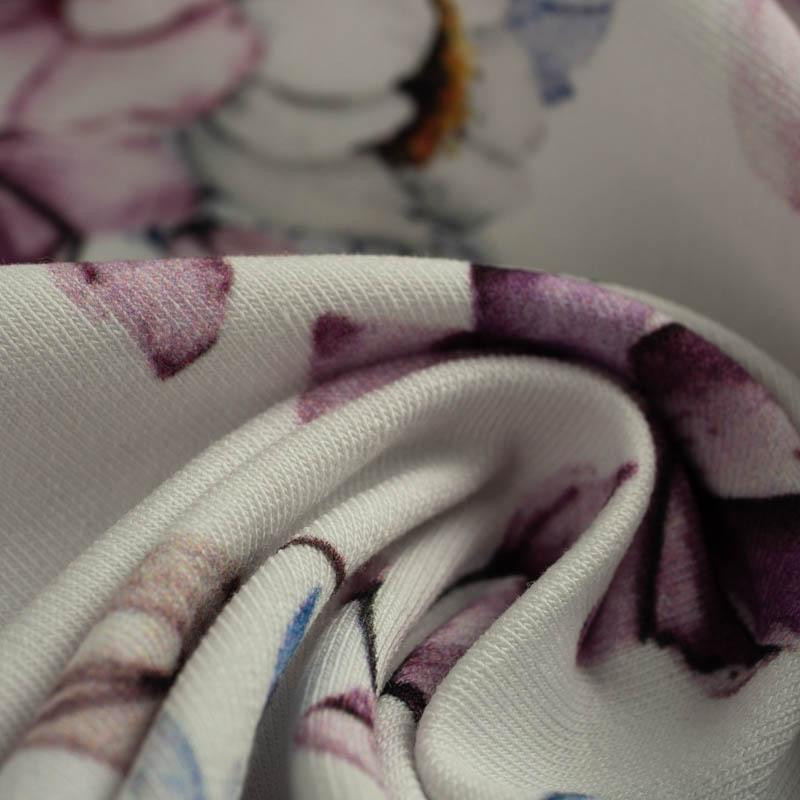 WATERCOLOR BOUQUET Pat. 2 - looped knit fabric