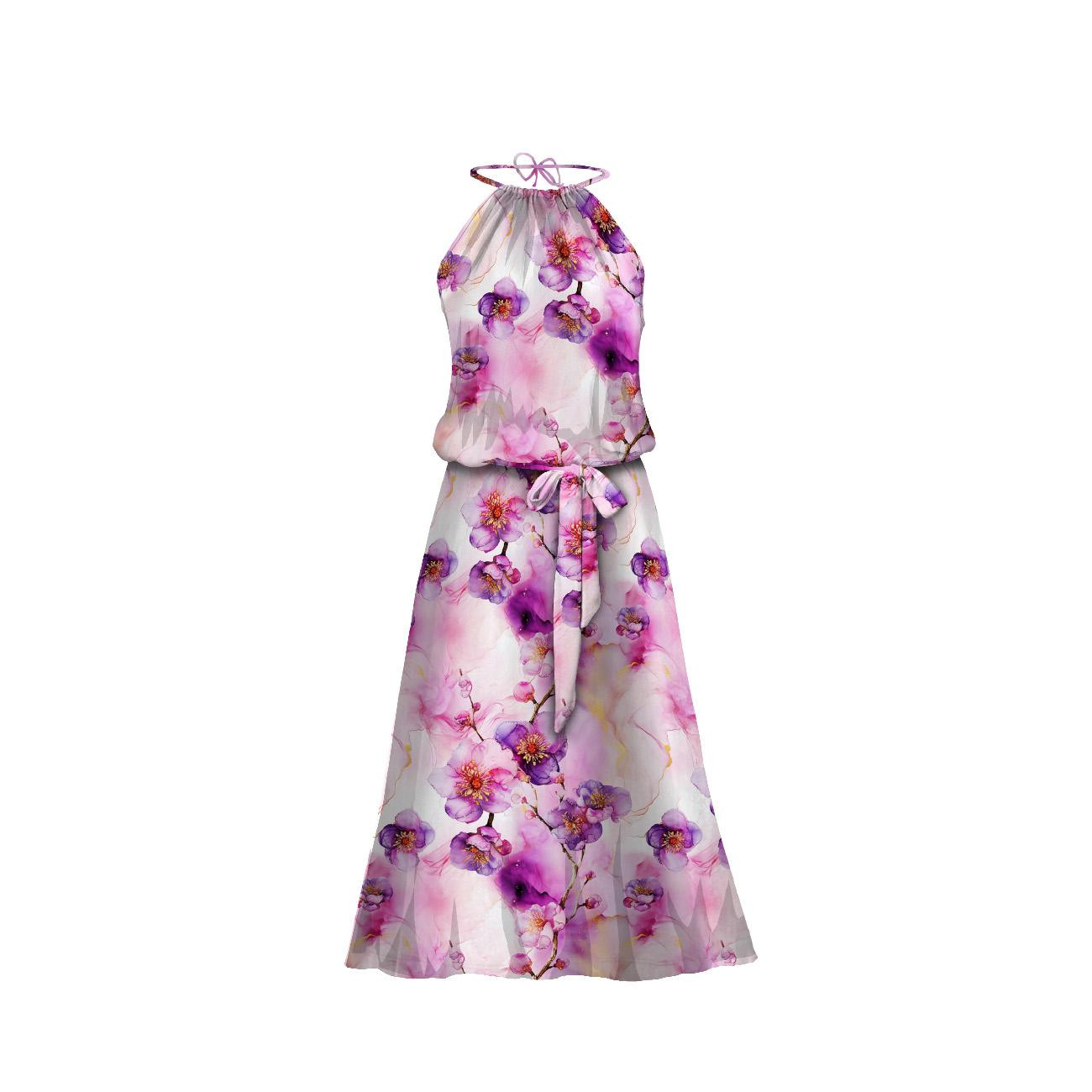 DRESS "DALIA" MAXI - ALCOHOL PASTEL WZ.7 - sewing set