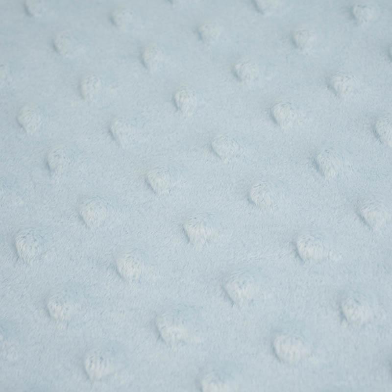 BABY BLUE - dotted plush (minky)