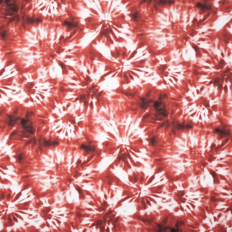 BATIK pat. 1 / red - looped knit fabric