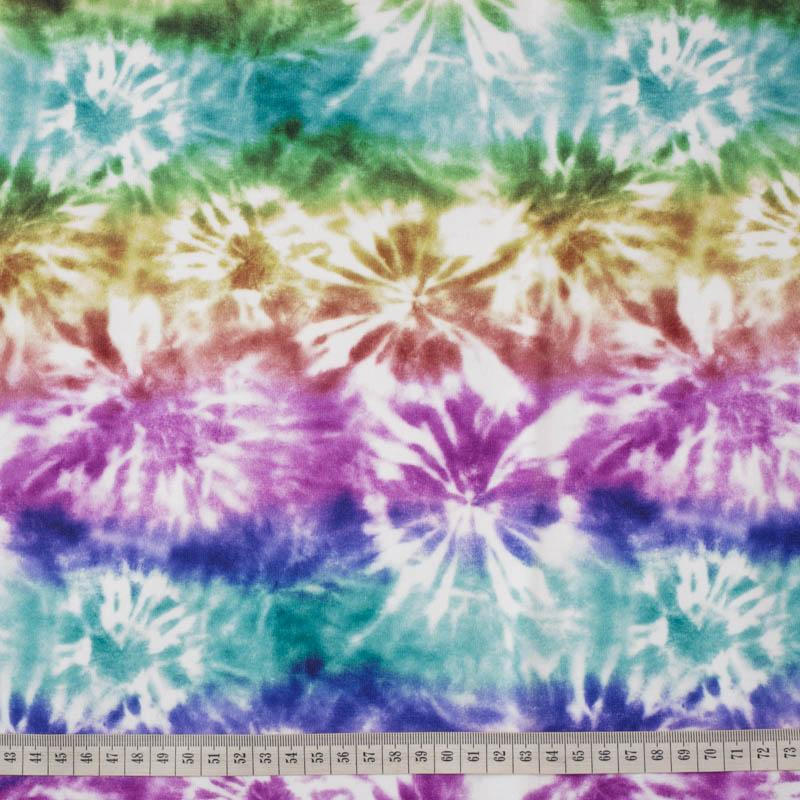 BATIK pat. 1 / pastel - looped knit fabric