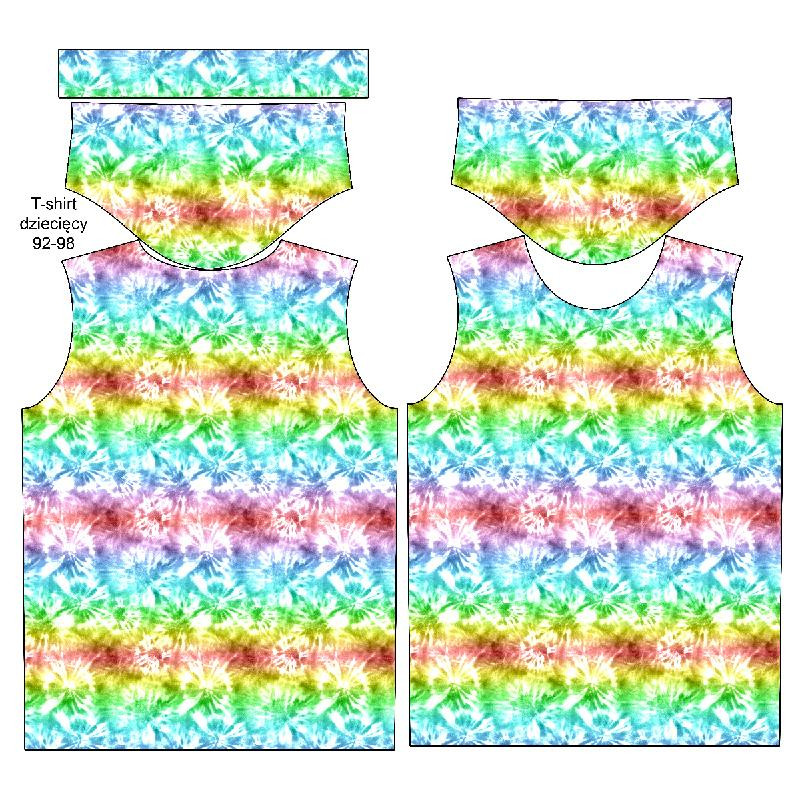 KID’S T-SHIRT- BATIK pat. 1 / rainbow - single jersey