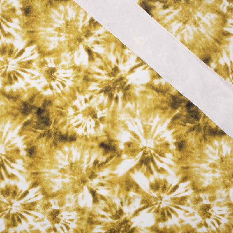 BATIK pat. 1 / gold - looped knit fabric