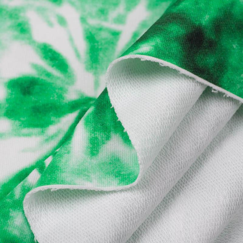BATIK pat. 1 / green - looped knit fabric