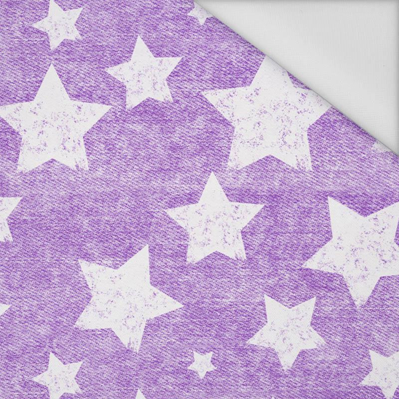 WHITE STARS / vinage look jeans (purple) - Waterproof woven fabric