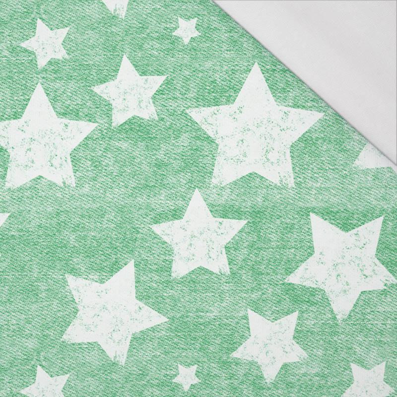 WHITE STARS / vinage look jeans (green) - single jersey with elastane 
