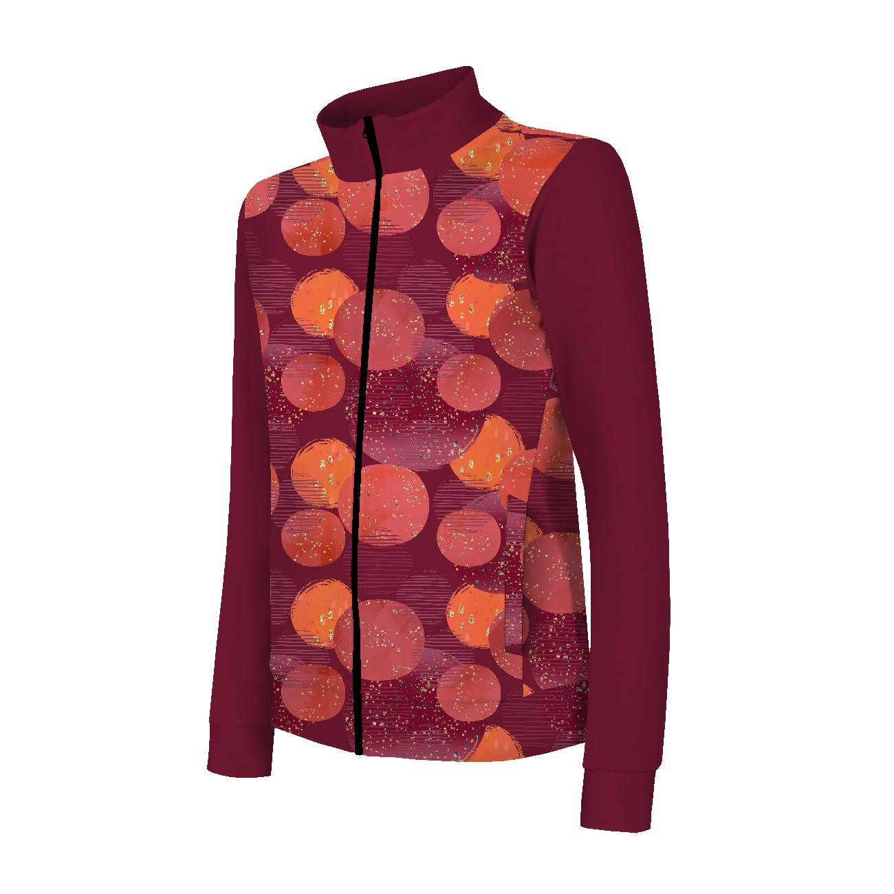 "MAX" CHILDREN'S TRAINING JACKET - GLITTER SKY LANTERNS (GLITTER AUTUMN) - knit with short nap