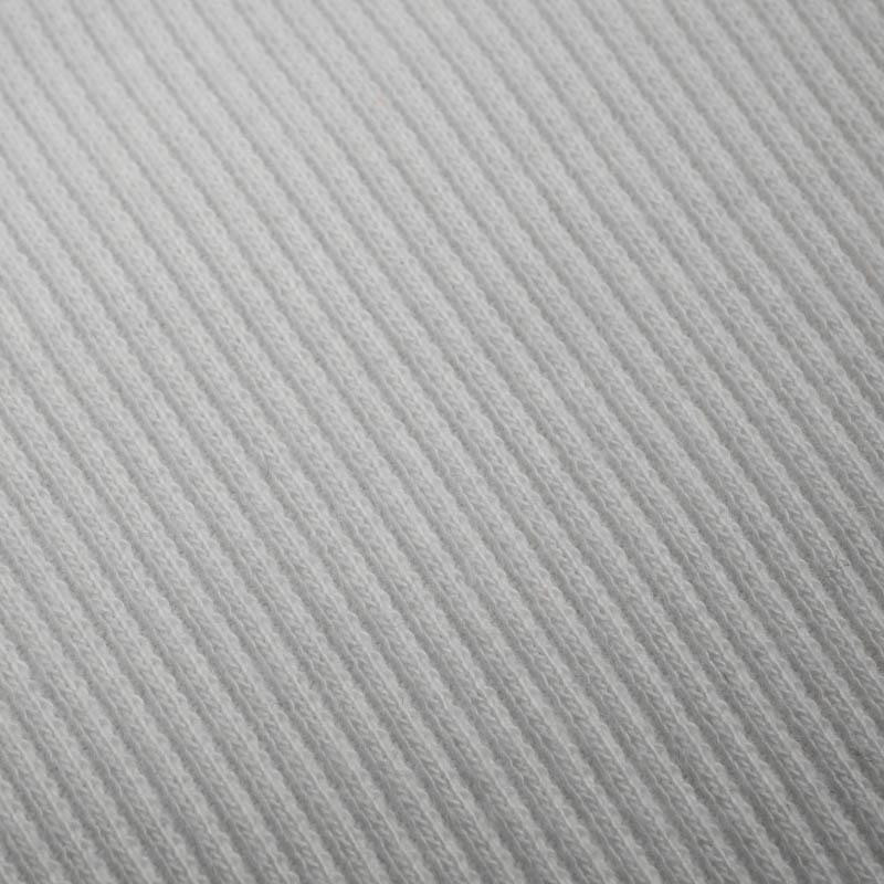 WHITE - Ribbed knit fabric