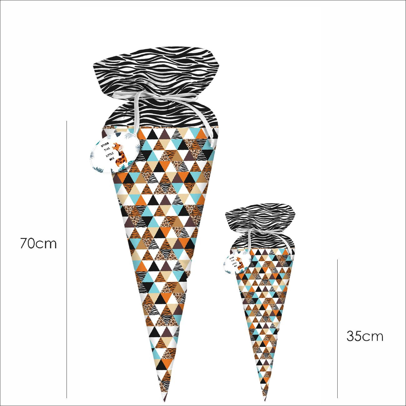 First Grade Candy Cone - TRIANGLES / SPOTS - sewing set