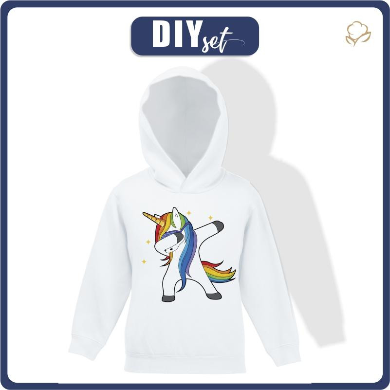 KID'S HOODIE (ALEX) - DABBING UNICORN - sewing set