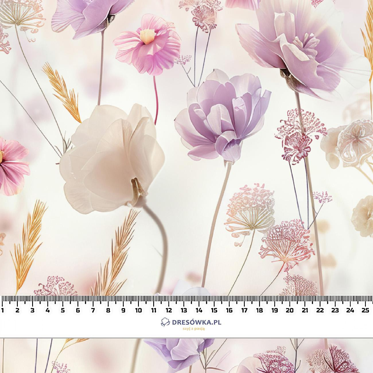 FLOWERS wz.10 - quick-drying woven fabric