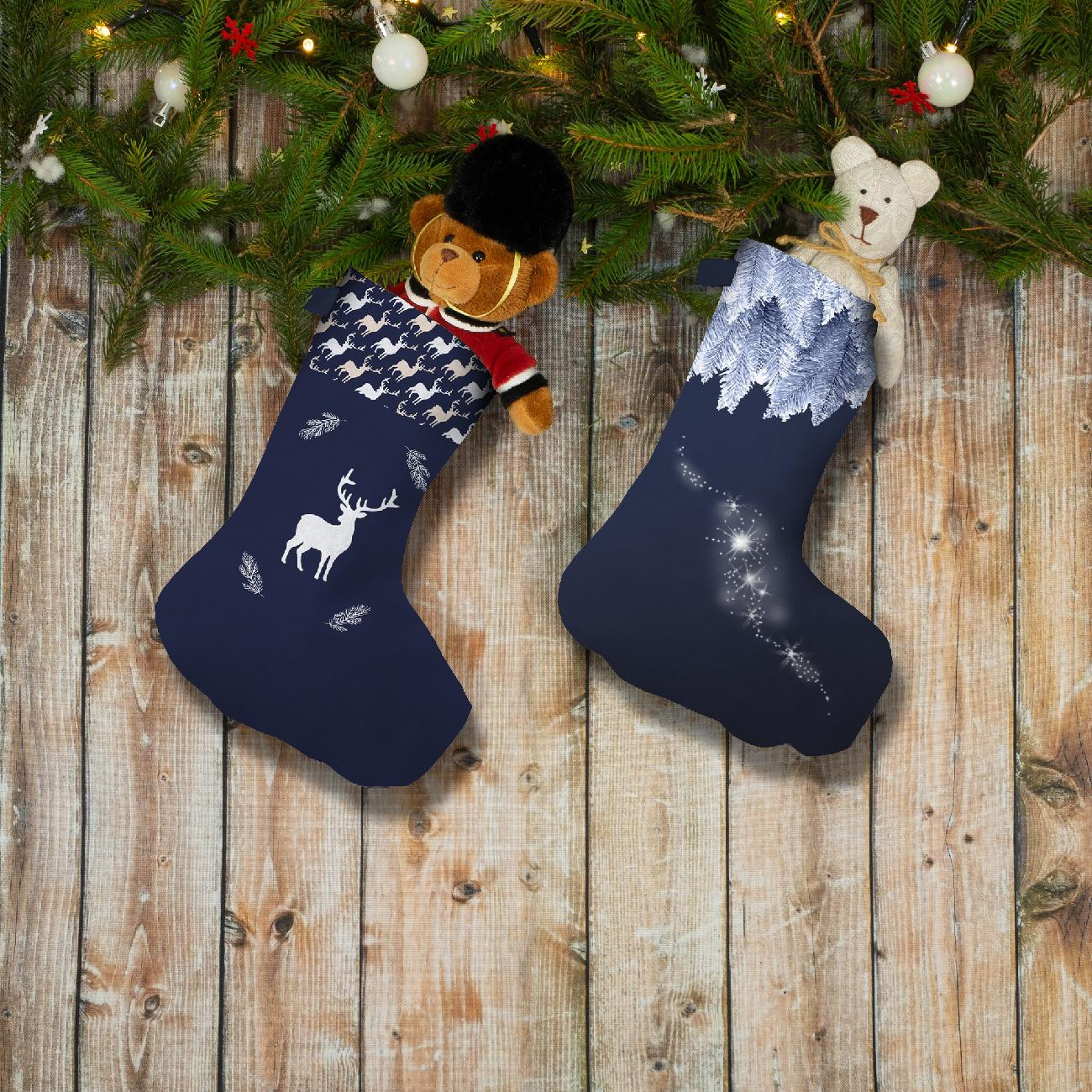Christmas Stocking Set - FOREST / reindeer