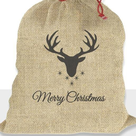 DEER (ADVENTURE) - jute - Cotton woven fabric panel / Choice of sizes
