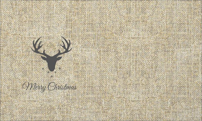 DEER (ADVENTURE) - jute - Cotton woven fabric panel / Choice of sizes