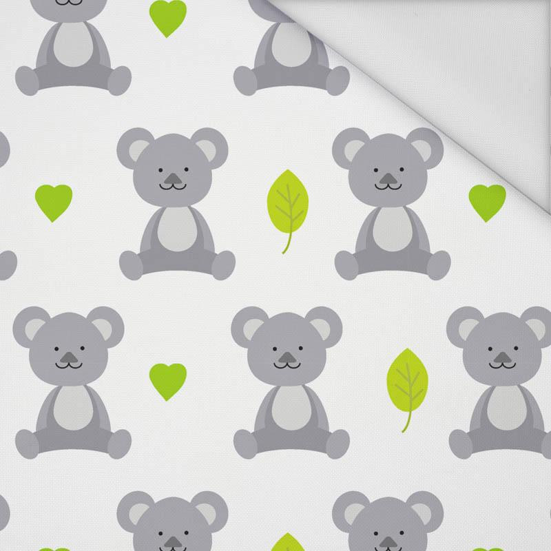 KOALA AND LEAVES (ANIMAL GARDEN) - Waterproof woven fabric