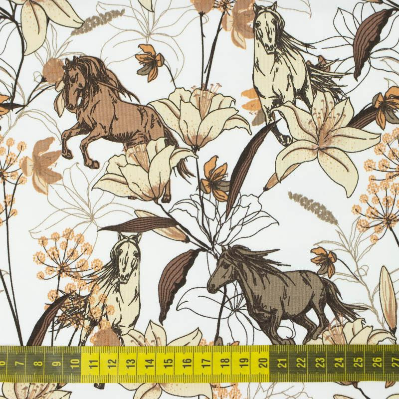HORSES AND VANILLA FLOWERS / vanilla - looped knit 