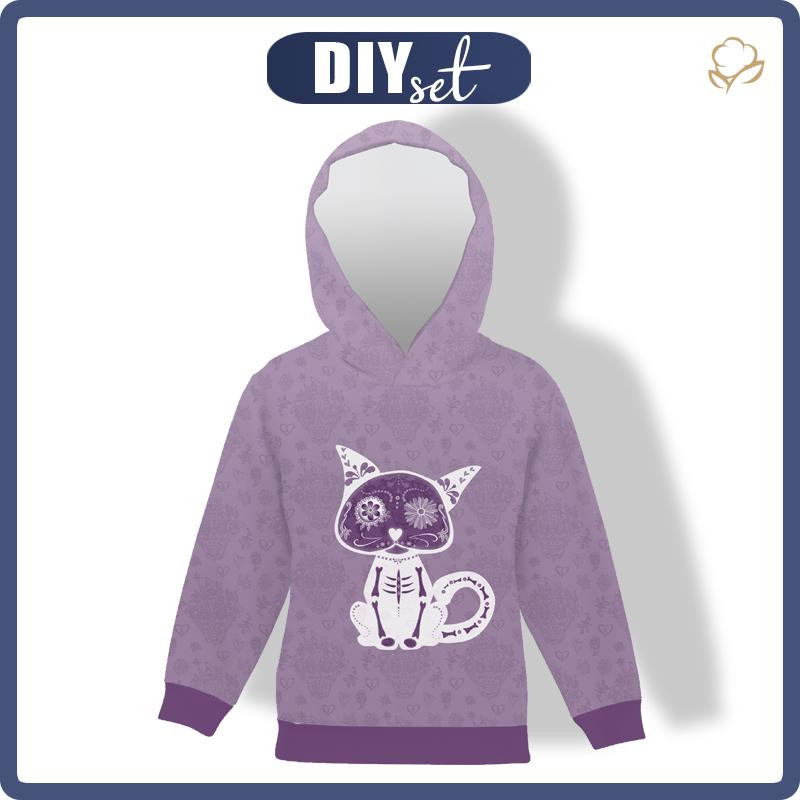 KID'S HOODIE (ALEX) - CAT DANTE (DIA DE LOS MUERTOS) - sewing set