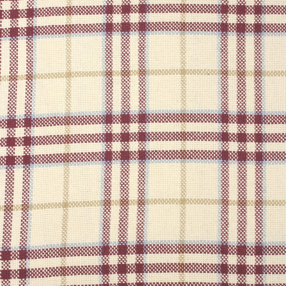 CHECK MAROON - Coat fabric