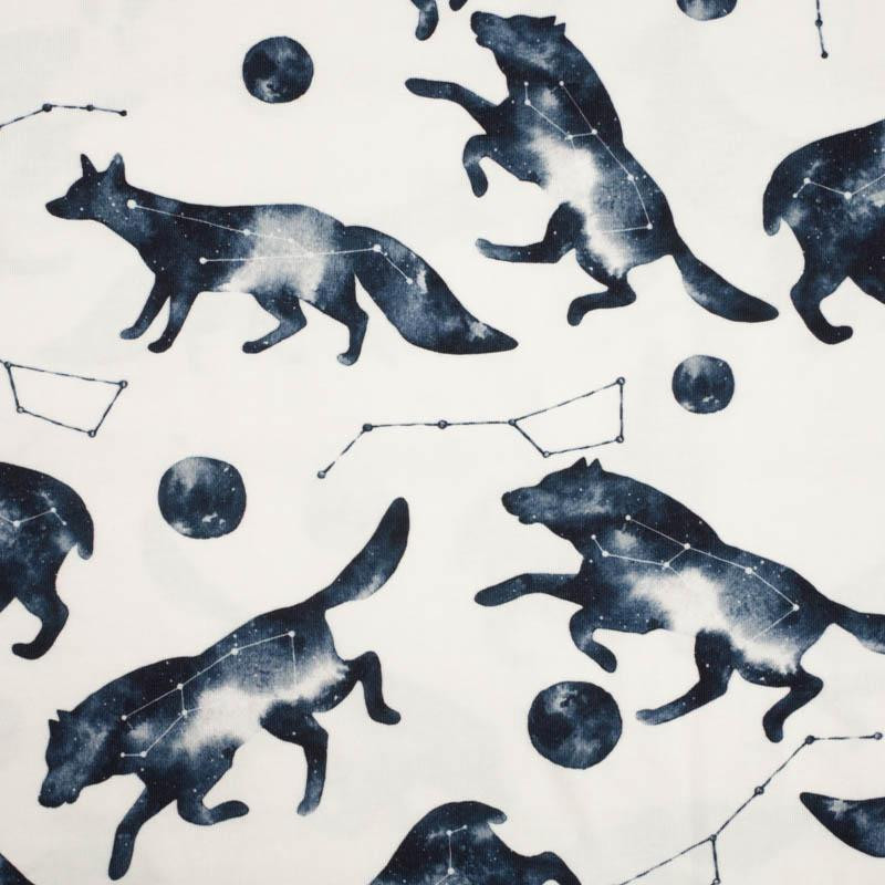 FOREST ANIMALS (GALACTIC ANIMALS) - single jersey with elastane 