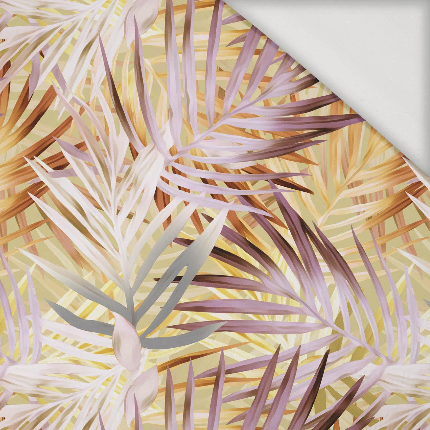 PALM LEAVES pat. 2 (gold) - Viscose jersey