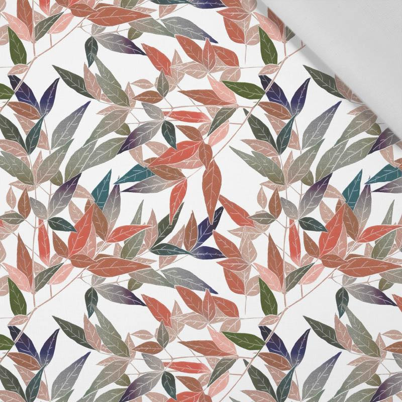 LEAVES pat. 7 (colorful) - Cotton woven fabric