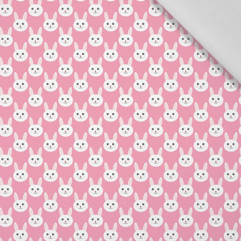 BUNNIES / pink - Cotton woven fabric