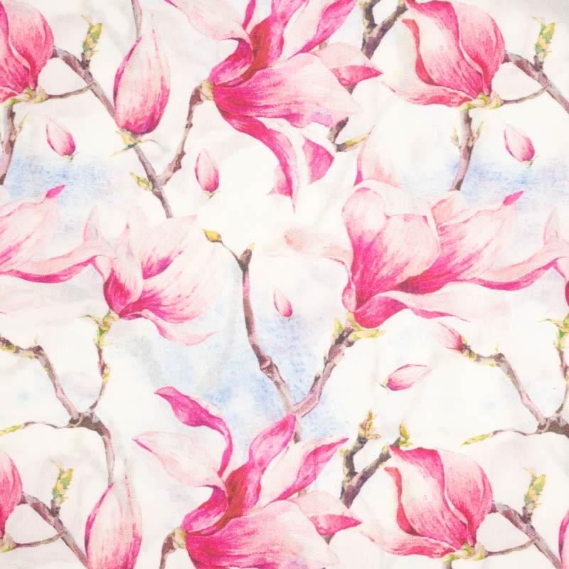 MAGNOLIAS - viscose woven fabric