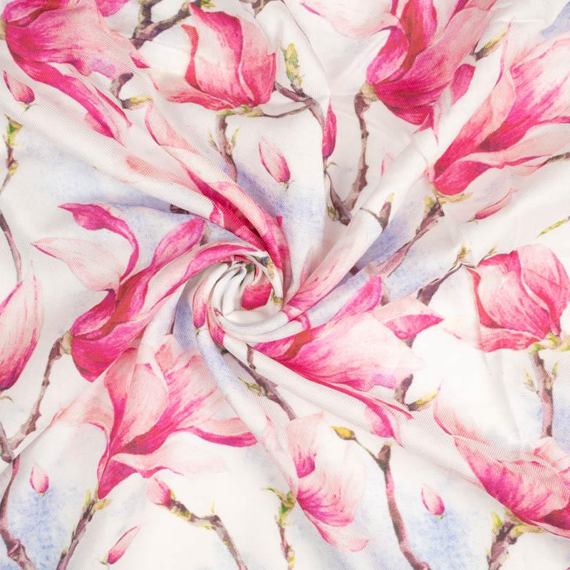 MAGNOLIAS - viscose woven fabric