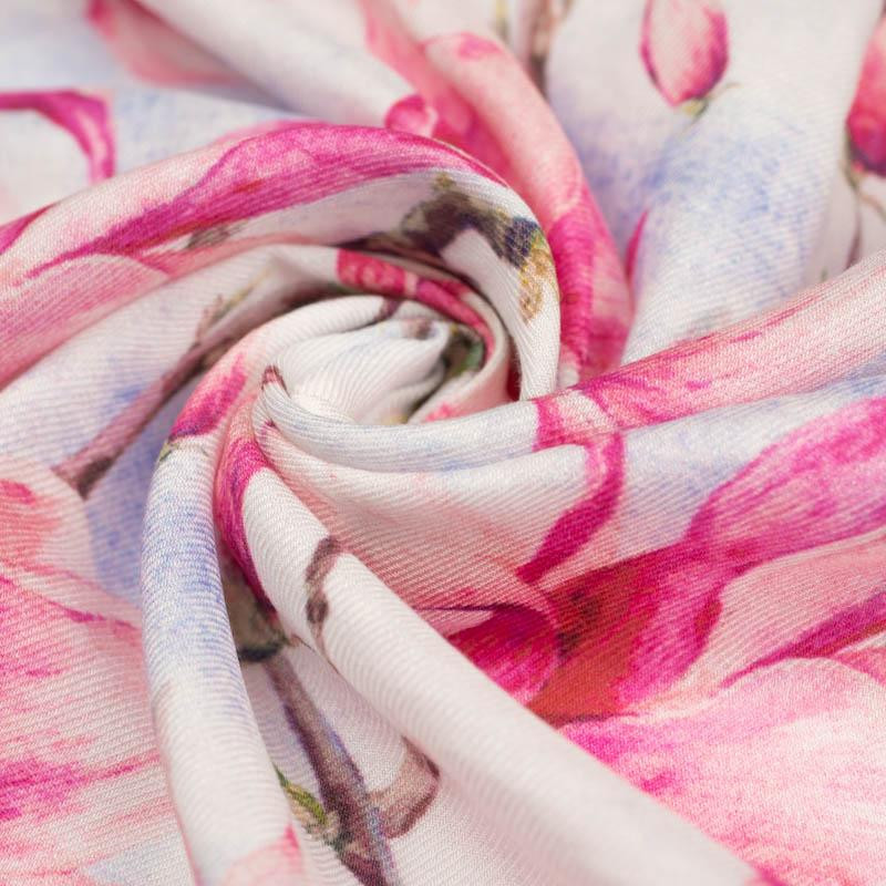 MAGNOLIAS - viscose woven fabric