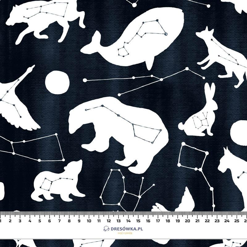 ANIMALS MIX (GALACTIC ANIMALS) / navy - Waterproof woven fabric