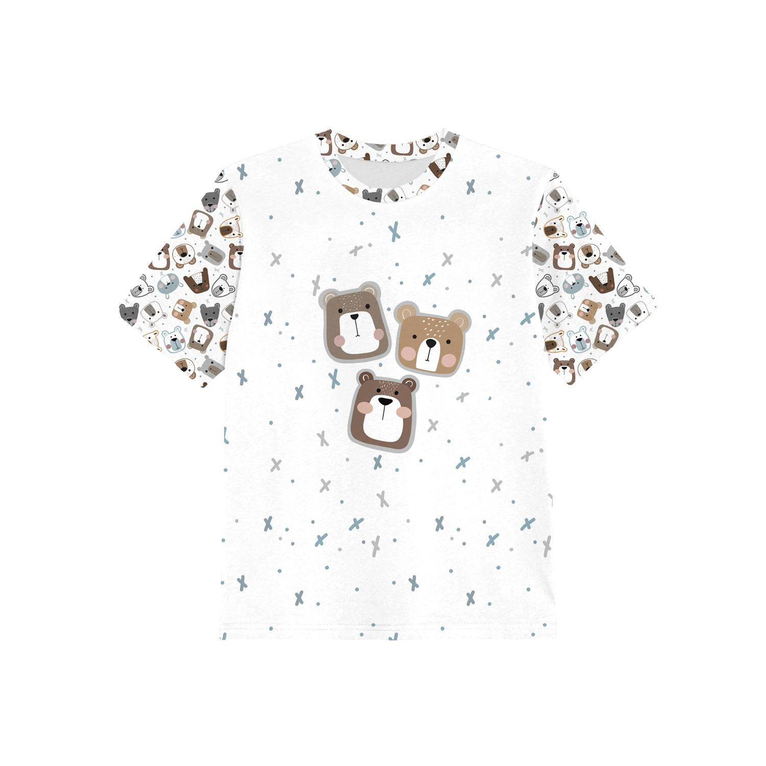 KID’S T-SHIRT - BEARS / brown (CITY BEARS) - single jersey