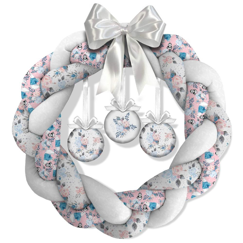 CHRISTMAS WREATH - ICE FLOWER BOUQUET (ENCHANTED WINTER) - sewing set