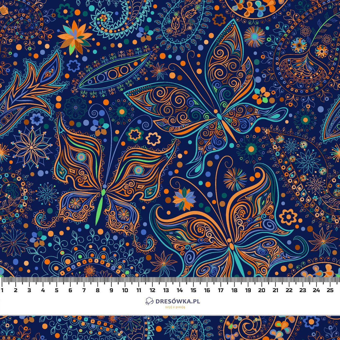 ETNO BUTTERFLIES - quick-drying woven fabric