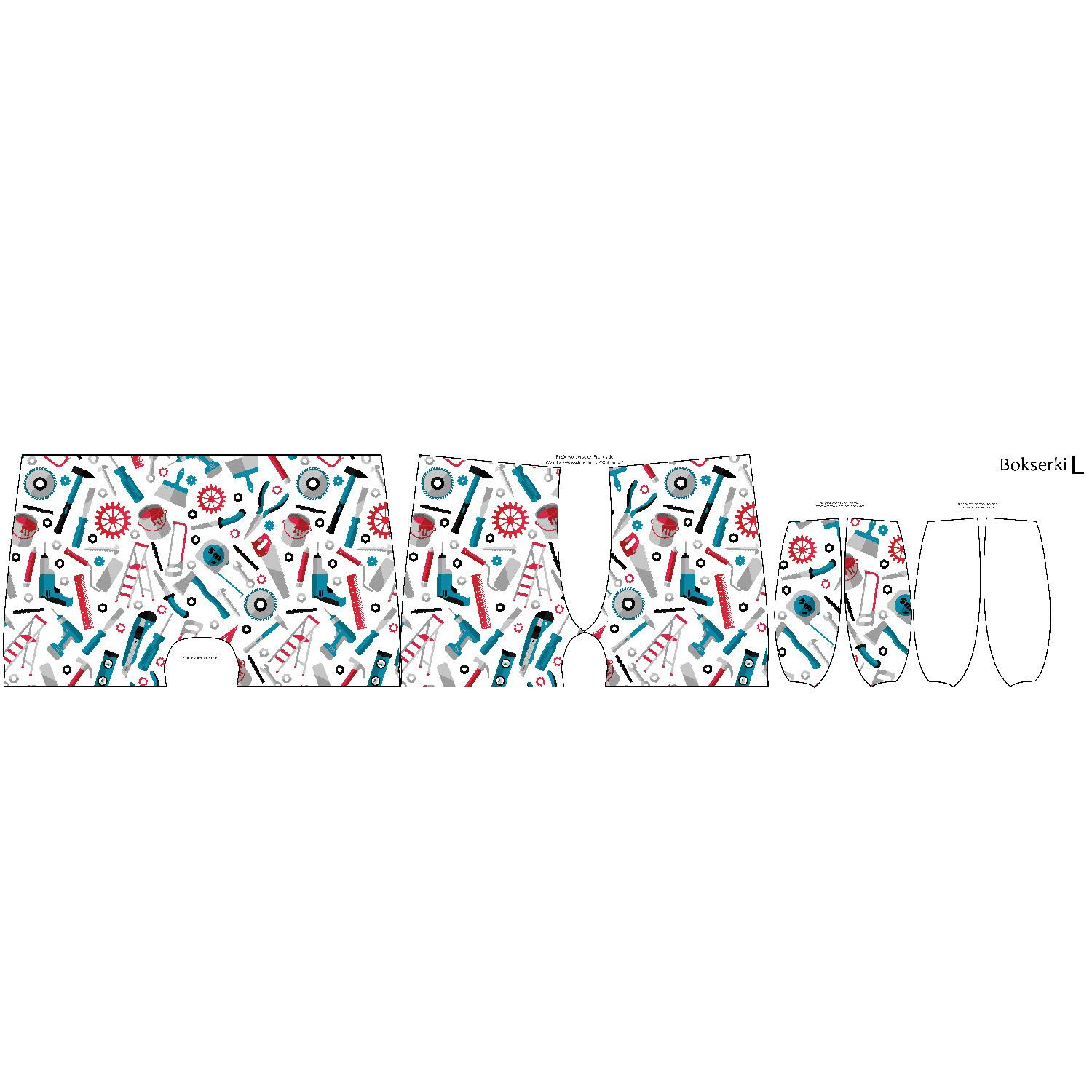 MEN'S BOXER SHORTS -WORKSHOP / white