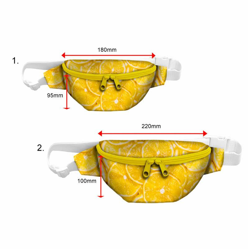 HIP BAG - LEMONS / Choice of sizes