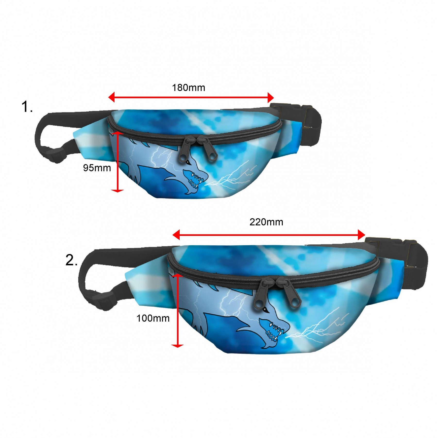 BLUE NINJA’S HIP BAG / Choice of sizes