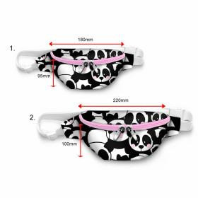 HIP BAG - PANDAS / pink - small