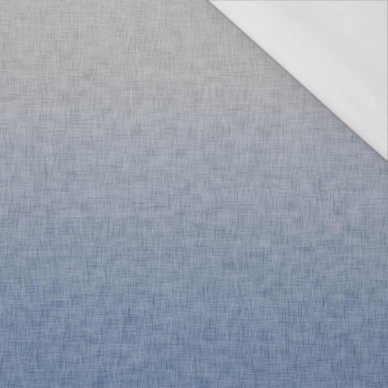 OMBRE / ACID WASH - blue (grey) -  panel, single jersey 120g 