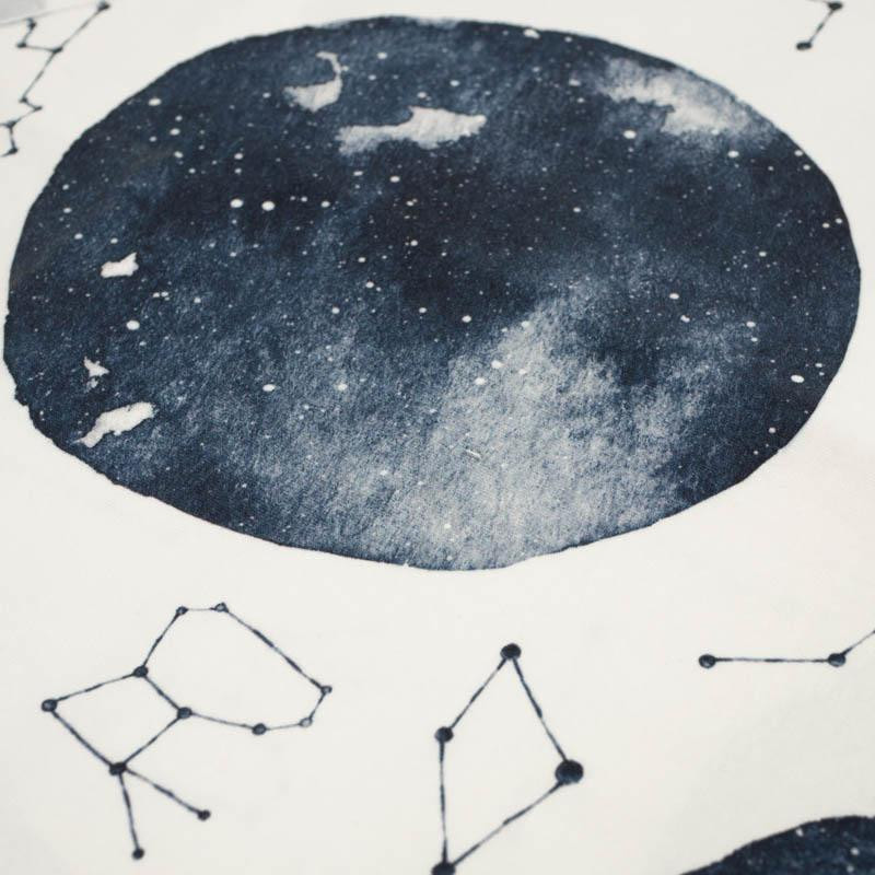 PLANETS AND CONSTELLATIONS (GALACTIC ANIMALS) - looped knit fabric