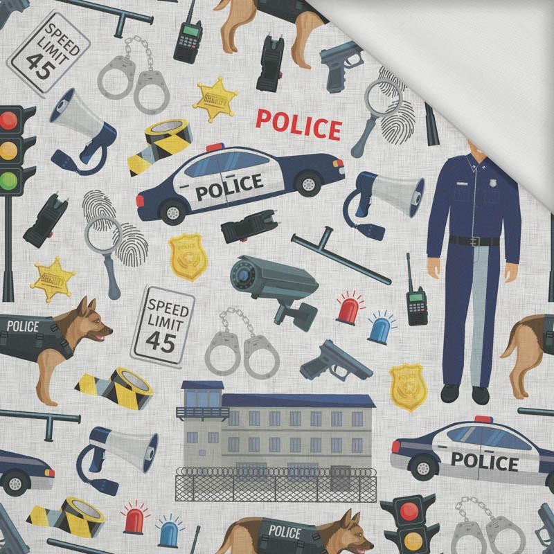 POLICE (HOBBIES AND JOBS) / acid - looped knit fabric