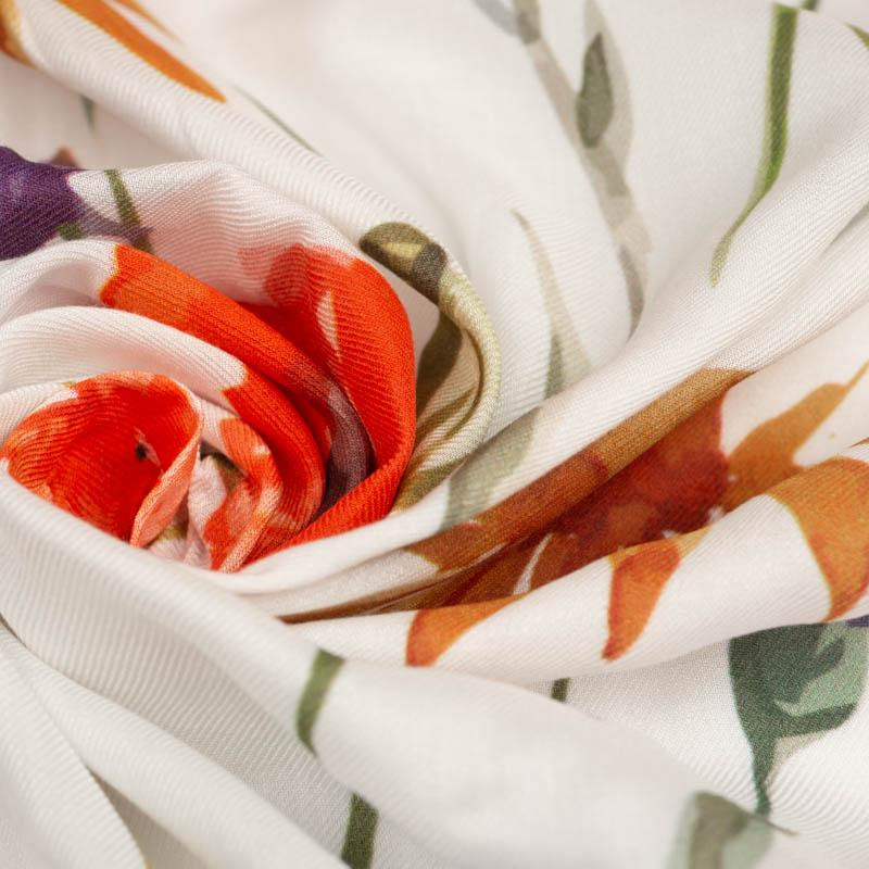 FIELD FLOWERS - viscose woven fabric