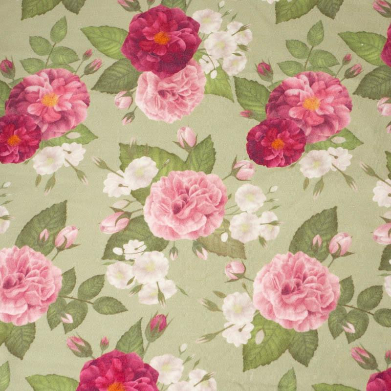 ROSE GARDEN / beige - single jersey with elastane 