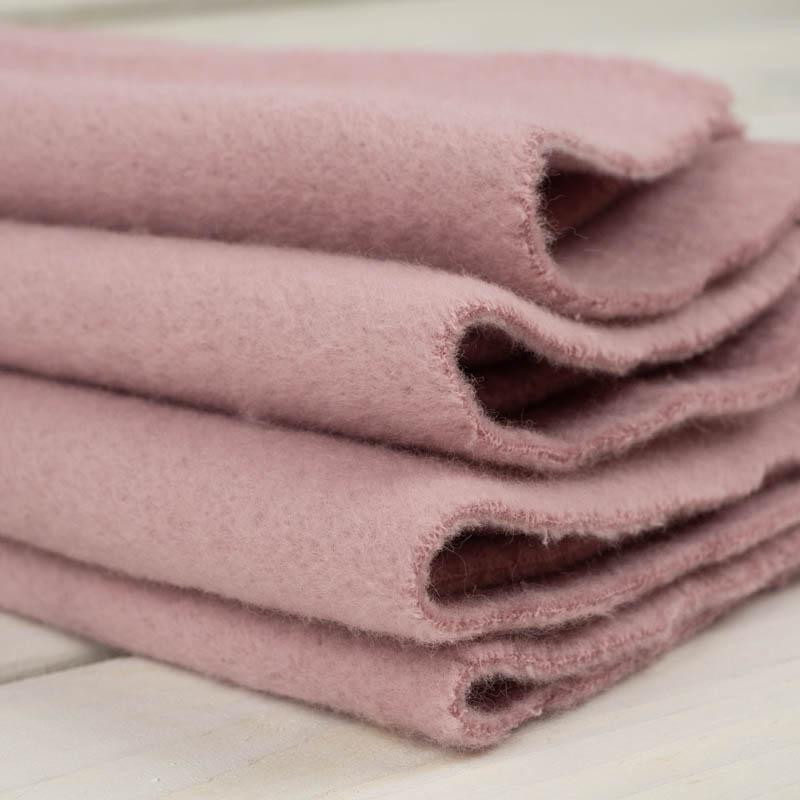 ROSE QUARTZ - Double-sided cotton fleece