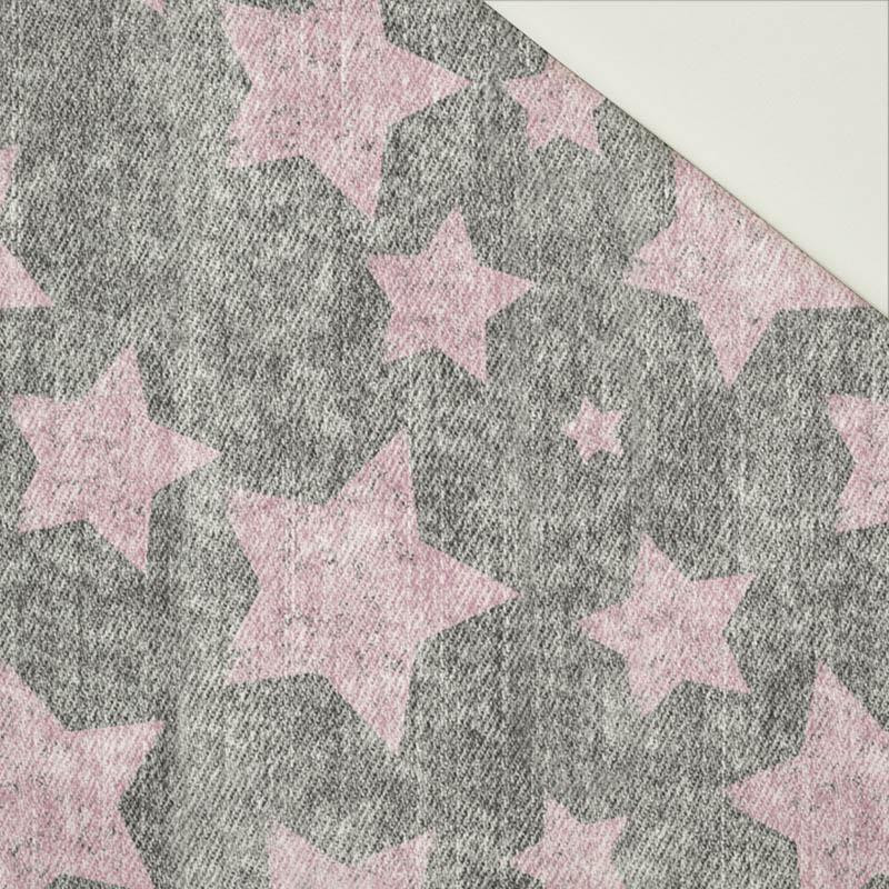PINK STARS / vinage look jeans (grey) - Cotton drill