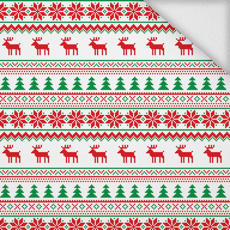 REINDEERS PAT. 2 /  red- green - looped knit 