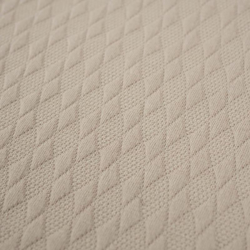 DIAMONDS pat. 2 / beige - quilted jacquard fabric with filling